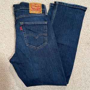 Levi Strauss 514 straight leg blue stretch denim jeans W34 L30